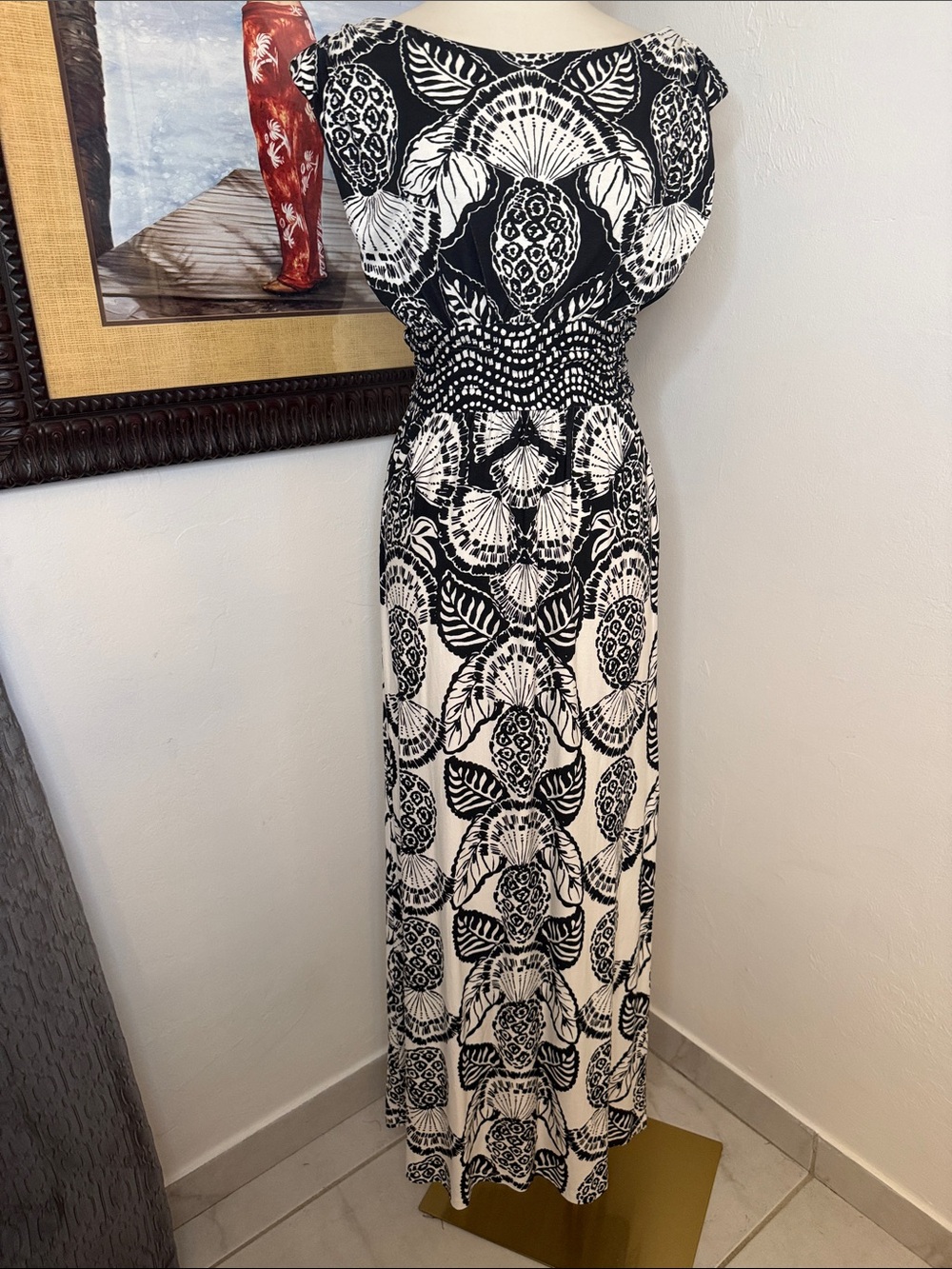 Lilly Pulitzer HOLLAND Black & White Printed Maxi Dress